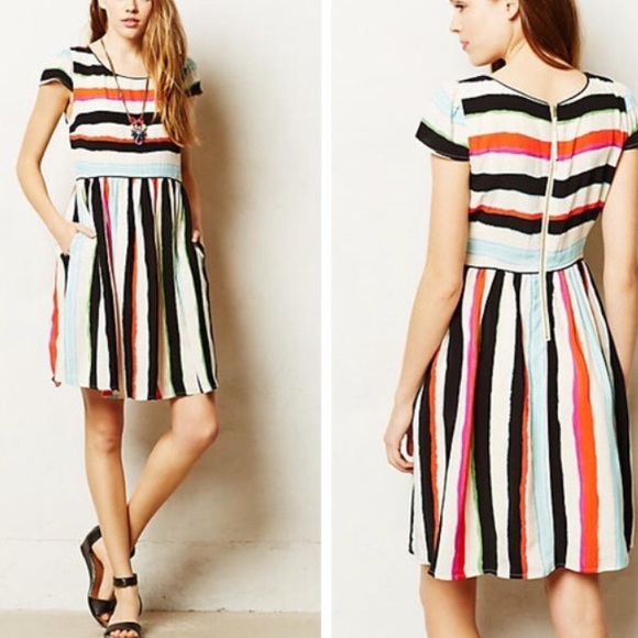 Anthropologie Dresses & Skirts - Anthropologie Maeve Colorway Stripe Dress